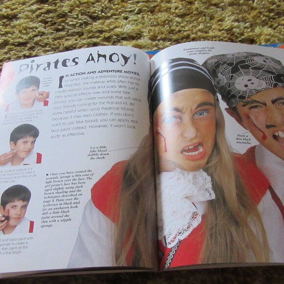 Soft-cover Kingfisher Halloween FX FACES make-up costuming book - Picture 14 of 15